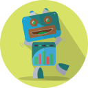 cute robot icon